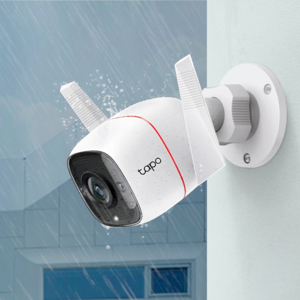 CAMARA IP TP-LINK TAPO C310 EXTERIOR 3 MP/ VISION NOCTURNA, DETECCION DE MOV, AUDIO 
DOBLE VIA, SOPORTA 128GB
