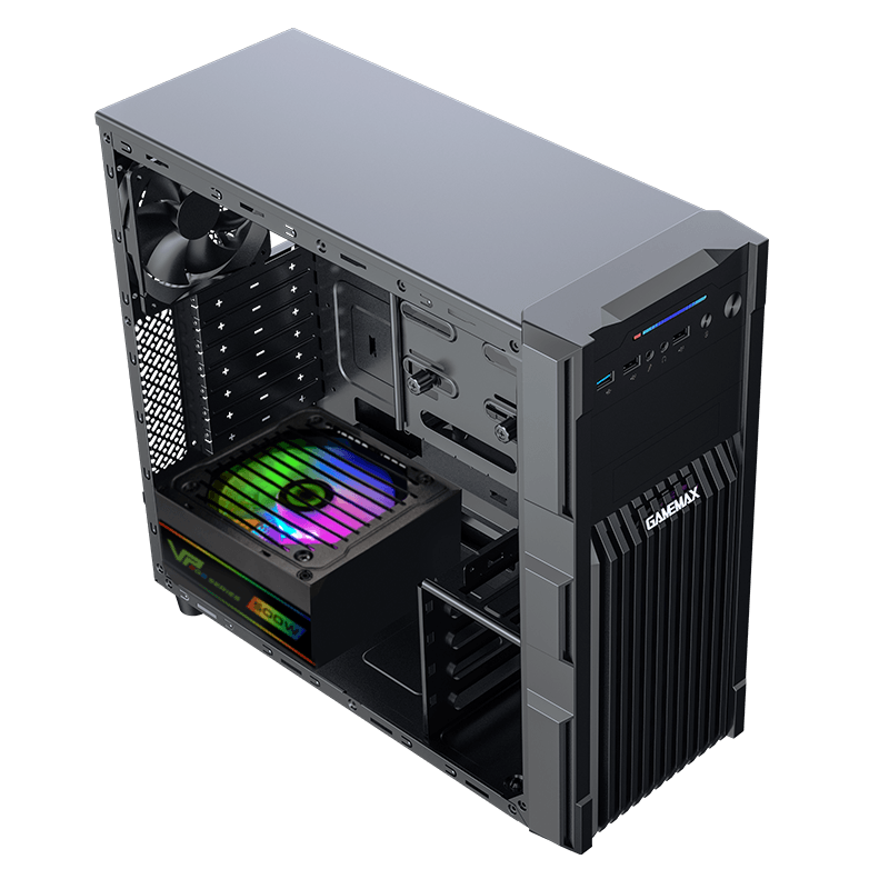 CASE GAMEMAX GM-ONE KNIGHT 3 VENTILADOR 2 POSTERIOR Y 1 DELANTERO 