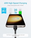 CABLE ANKER USB-C A USB-C CARGA RAPIDA 3FT PARA IPHONE 15 16