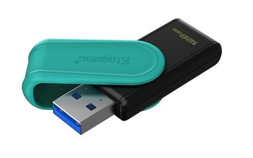 PENDRIVE KINGSTON 128GB DTXS/128GB EXODIA S USB 3.2 NEGRO CON TURQUEZA