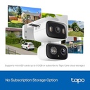 CAMARA DE SEGURIDAD IP TP-LINK TAPO C246D  DOBLE LENTE 2K 3MP  360º PANORAMICA VISION NOCTURNA A COLOR INTERIOR O EXTERIOR