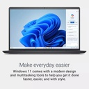 PORTATIL Dell Dc15250 INTEL CORE I5 1334u 8gb 512gb 15.6inch Full hd Wifi-6 Hdmi 2usb Usb-c Ubuntu Sliver 1 AÑO DE GARANTIA