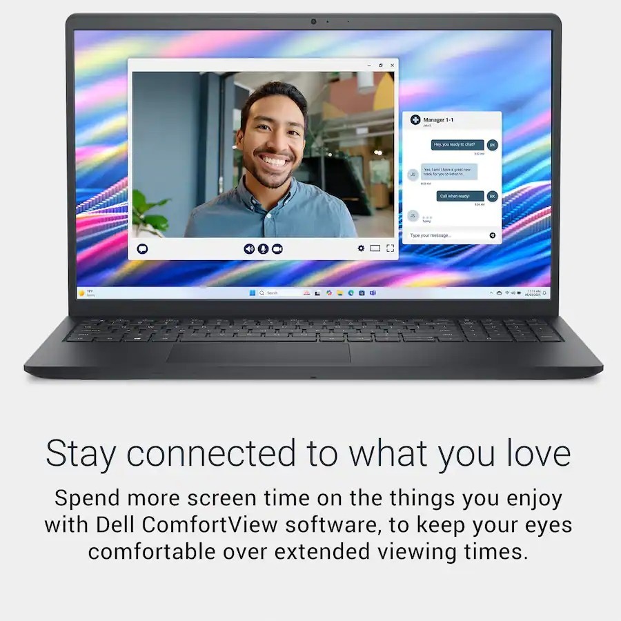 PORTATIL Dell Dc15250 INTEL CORE I5 1334u 8gb 512gb 15.6inch Full hd Wifi-6 Hdmi 2usb Usb-c Ubuntu Sliver 1 AÑO DE GARANTIA
