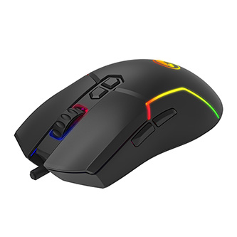 MOUSE MARVO SCORPION M655 GAMING ALAMBRICO USB 7 BOTONES PROGRAMABLES DPI AJUSTABLE HASTA 12000 ILUMINACIÓN RGB DISEÑO ERGONÓMICO