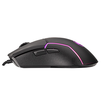 MOUSE MARVO SCORPION M655 GAMING ALAMBRICO USB 7 BOTONES PROGRAMABLES DPI AJUSTABLE HASTA 12000 ILUMINACIÓN RGB DISEÑO ERGONÓMICO