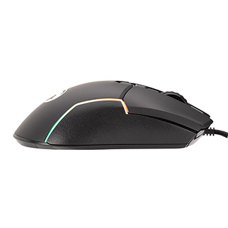 MOUSE MARVO SCORPION M655 GAMING ALAMBRICO USB 7 BOTONES PROGRAMABLES DPI AJUSTABLE HASTA 12000 ILUMINACIÓN RGB DISEÑO ERGONÓMICO