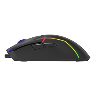 MOUSE MARVO SCORPION M655 GAMING ALAMBRICO USB 7 BOTONES PROGRAMABLES DPI AJUSTABLE HASTA 12000 ILUMINACIÓN RGB DISEÑO ERGONÓMICO