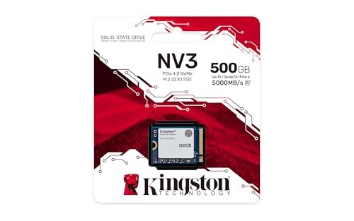 DISCO DE ESTADO SOLIDO KINGSTON SNV3SM3-500G 500GB M.2 2230  PCIE 4.0 X 4 NVME  NAND 3D
