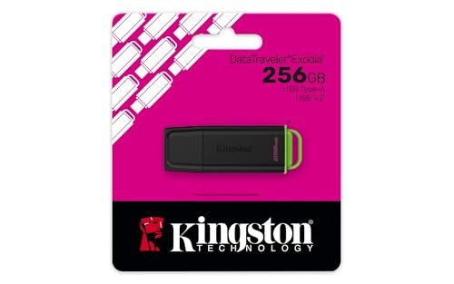 PENDRIVE KINGSTON EXODIA DTX 256GB - USB 3.2 Gen 1 Tipo A - Negro/Verde