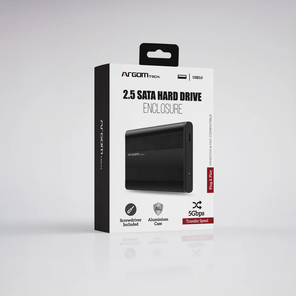 ENCLOSURE ARGOM TECH A00179 ARG-AC-1033 2.5" SATA PARA DISCO HD USB 3.0