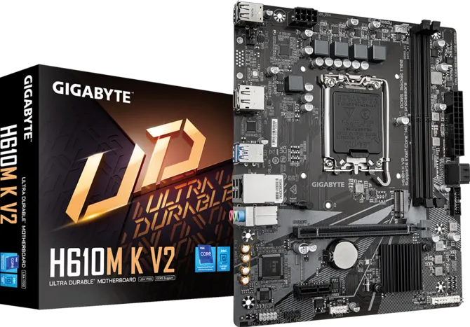 MAINBOARD GIGABYTE H610M K V2 LGA 1700 DDR5 12AVA.-13AVA. 14AVA GEN. 