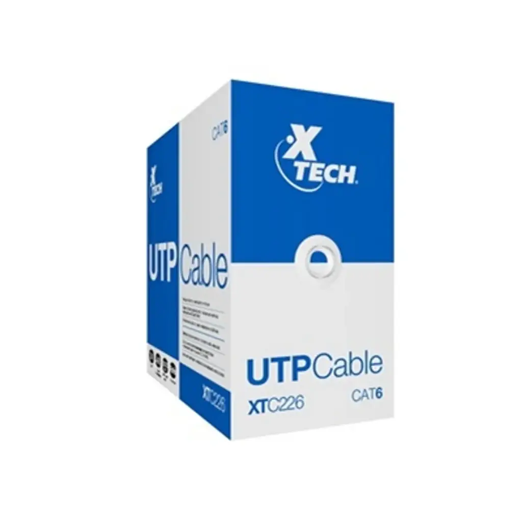 CABLE UTP XTECH CATEGORIA 6 GRIS SKU:AC003XTK03 X METRO