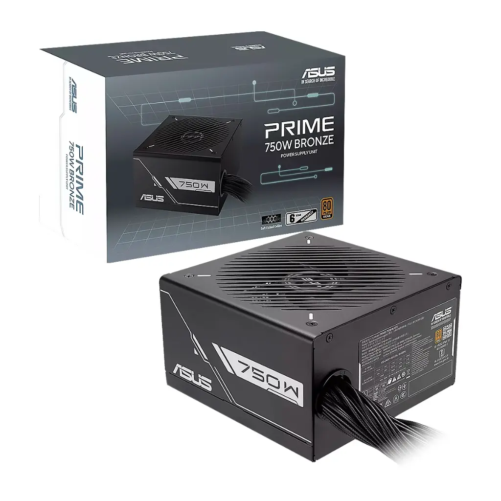 Fuente De Poder Asus Prime 750w Black Atx12v 80plus bronze 