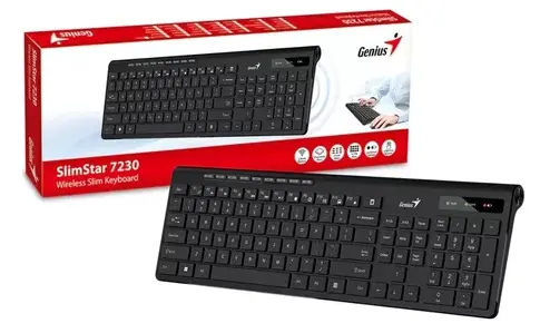 TECLADO GENIUS 7230 SLIMSTAR  INALAMBRICO MULTIMEDIA