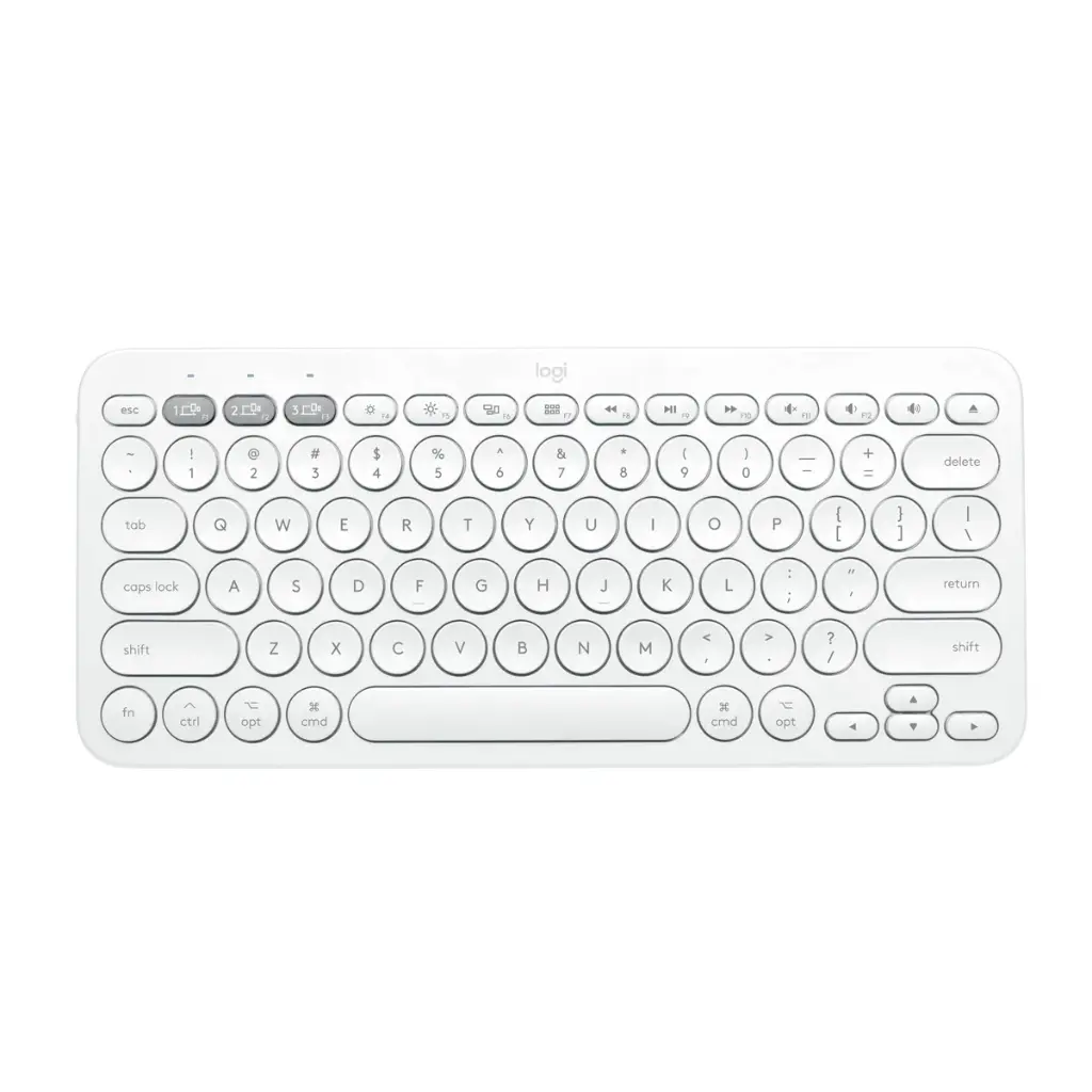 TECLADO LOGITECH K380S PEBBLE KEYS 2 WIRELESS BLANCO/BLUETOOTH / PILA AAA(2)