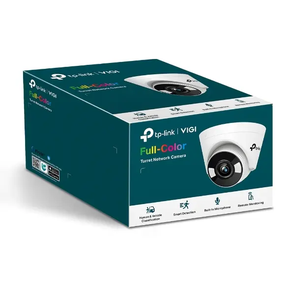 CAMARA DE SEGURIDAD TP-LINK VIGI C450 IP 5MP 2.8MM TORRETA INTERIOR  FULL COLOR WDR 30MTS CLASIFICACION DE PERSONAS Y VEHICULOS DETECION INTELIGENTE ETHERNET POE DC12V 