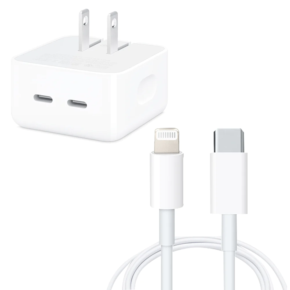 CARGADOR + CABLE IPHONE LIGHTNING A USB-C 35W 2305 SEMIORIGINAL