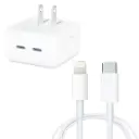 CARGADOR + CABLE IPHONE LIGHTNING A USB-C 35W 2305 SEMIORIGINAL