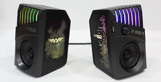 PARLANTES ARMAGGEDDON LUMO 2 RGB STEREO BLUETOOTH 5.3 20W 2.5" CONDUCTORES 15M