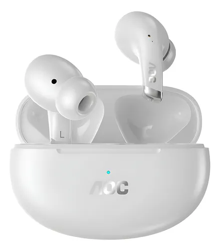 AUDIFONO + MICROFONO AOC ACT2501 CONTROL INTELIGENTE EXCELENTE DURACION DE LA BATERIA BLANCO 