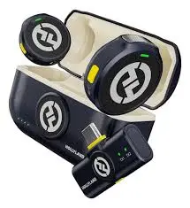 Micrófono Hollyland Lark M2 inalámbrico para iPhone/cámara/Android/PC, audio de alta fidelidad de 48 kHz/24 bits, rango de 984.3 ft, cancelación de ruido, uso de 40 horas, YouTube, Vlog, transmisión (2TX + 3RX + estuche de carga)