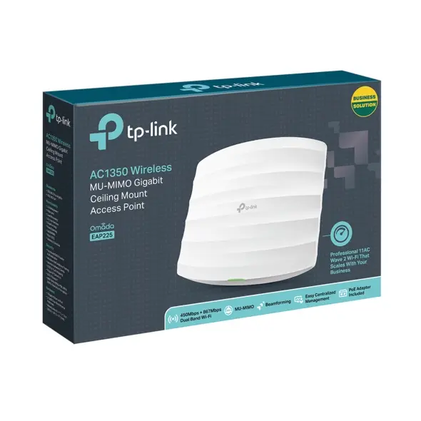 ACCESS POINT TP-LINK OMADA AC1350 WIRELESS DUAL BAND PARA TECHO SKU: EAP225