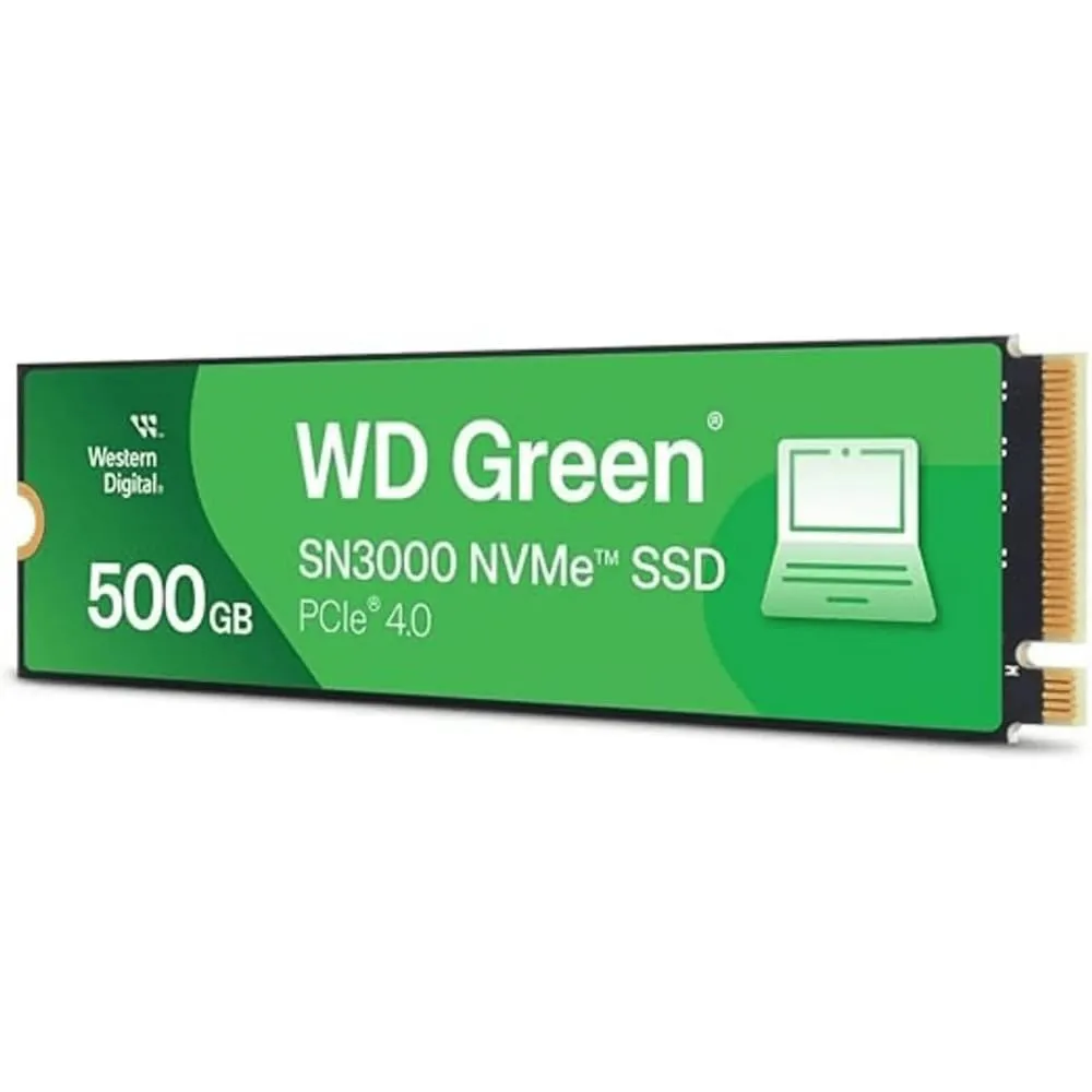 [SN3000500GB] DISCO DE ESTADO SOLIDO WESTERN DIGITAL GREEN SN3000 500GB M.2  NVMe 5000MB-s PCIe Gen 4.0 3Y