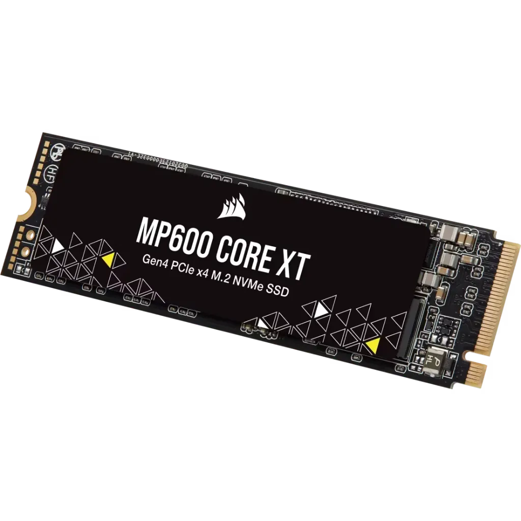 DISCO DE ESTADO SOLIDO CORSAIR MP600 NVME PCIE GEN 4.0 CORE XT NVME NEGRO 1TB M.2 LECTURA 5900 MB/s ESCRITURA 5000 MB/s
