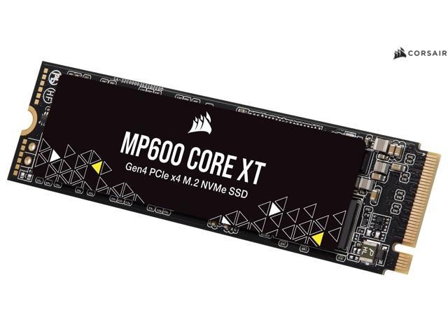 DISCO DE ESTADO SOLIDO CORSAIR NVMe PCIe Gen 4.0 MP600 CORE XT NVME NEGRO 1TB M.2 LECTURA Y ESCRITURA 7.100 MB/s y 6.800 MB/s
