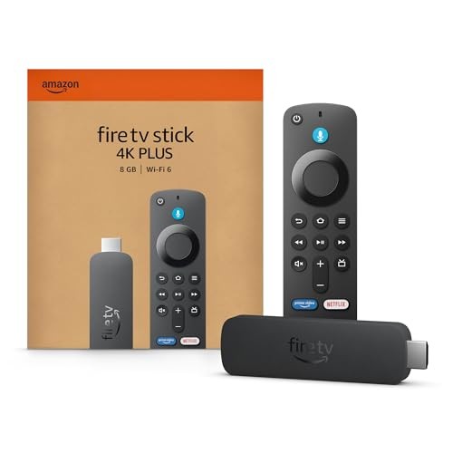 FIRE TV STICK 4K PLUS AMAZON ALEXA VOICE REMOTE  8GB ALM QC1.7GHZ WIFI6 2025 