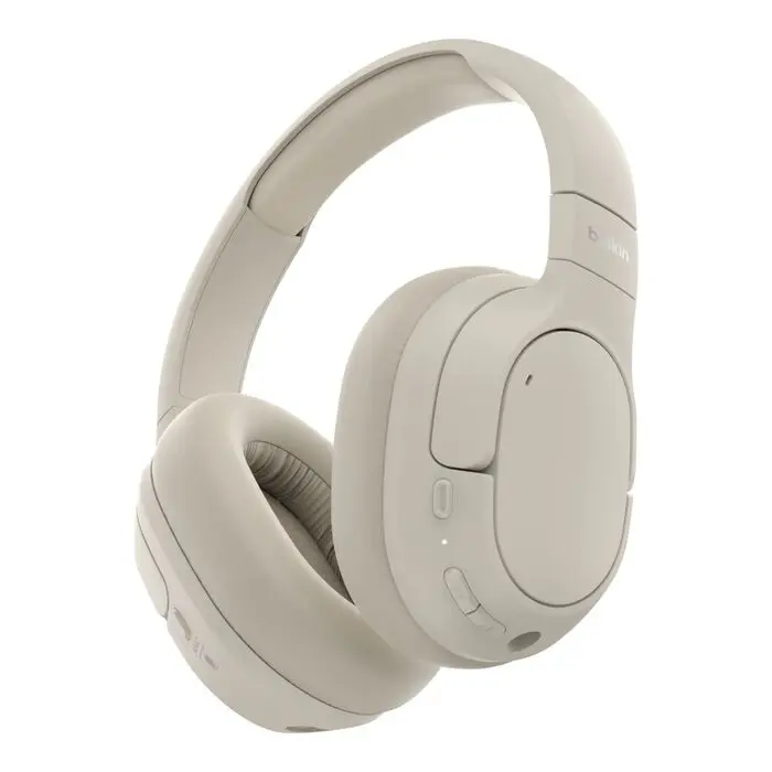 AUDIFONO + MICROFONO BELKIN BLUETOOTH SUPRAAURALES CON CANCELACION DE RUIDO 60H BLANCO 