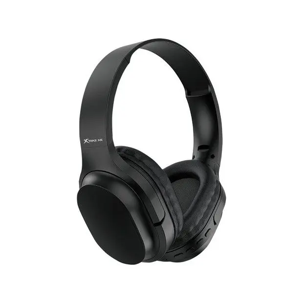AUDIFONO + MICROFONO XTRIKE ME HD-214BK BLUETOOTH 5.3| HASTA 5 HORAS PARA PC, PS5, CELULAR |NEGRO