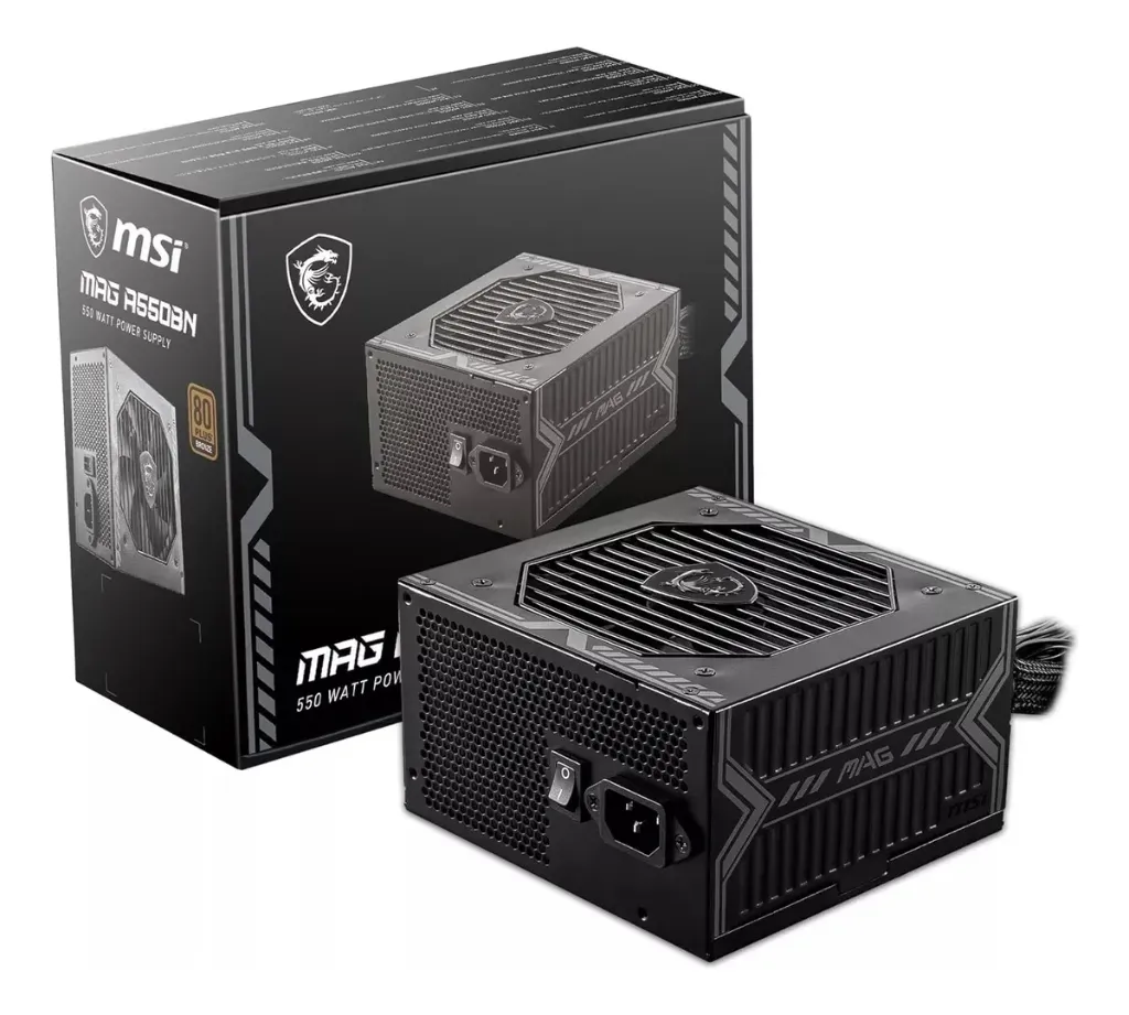 [MAGA550BN] FUENTE DE PODER MSI 550W 80 PLUS BRONZE ATX MAG-A550BN