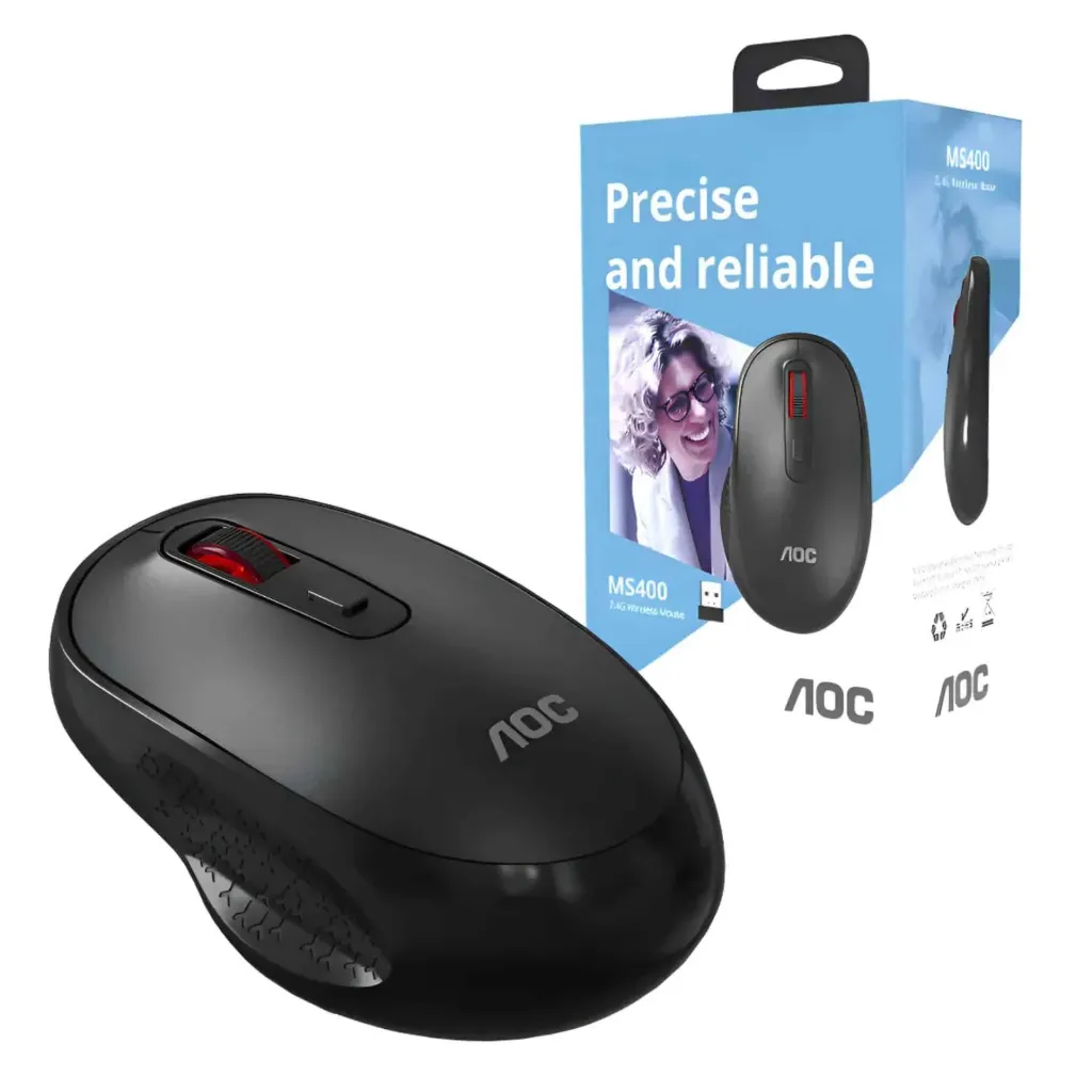MOUSE AOC MS400 1600 DPI OPTICO INALAMBRICO
