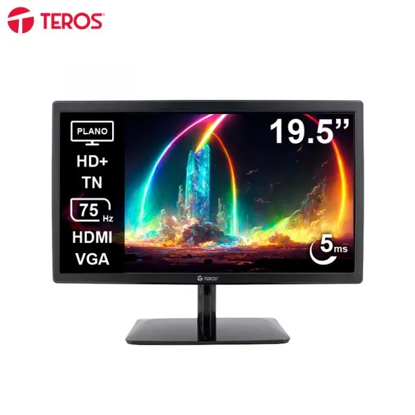 MONITOR TEROS TE-1916S 19.5" TN PLANO HD 1600X900 75 HZ