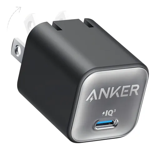 CARGADOR ANKER 511 NANO 3 USB-C  30W ORIGINAL NEGRO