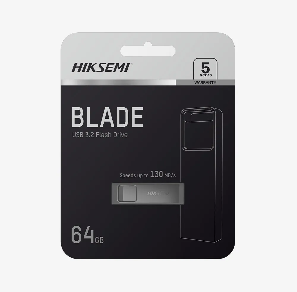 PEN DRIVE HIKSEMI E301 BLADE 64GB USB 3.2 SILVER