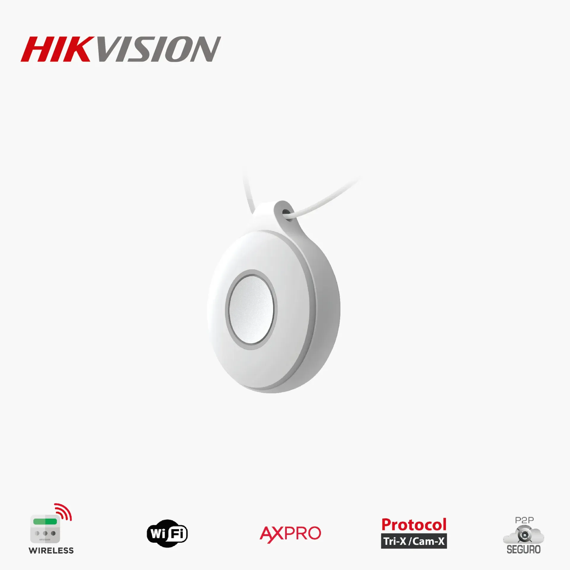 [DS-PDEBP1-EG2-WB] BOTÓN DE PANICO INALAMBRICO HIKVISION DS-PDEBP1-EG2-WB