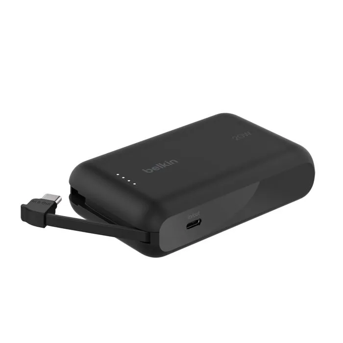 POWERBANK BELKIN 10.000 MAH 20W CABLE INTEGRADO USB-C SKU: BPB021fqBK