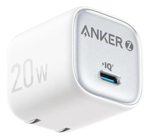 CARGADOR ANKER ZOLO USB-C 20W PD 3.0 CARGA RAPIDA BLANCO