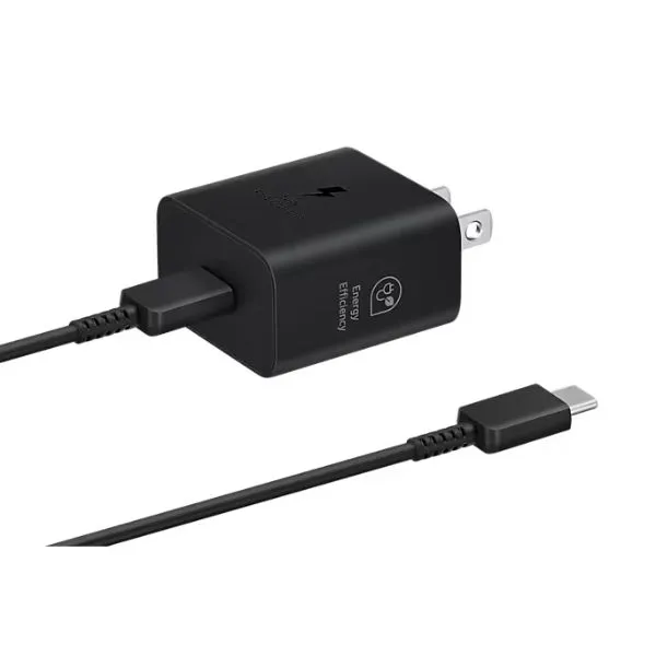 CARGADOR + CABLE SAMSUNG USB-C A USB-C 25W ORIGINAL NEGRO