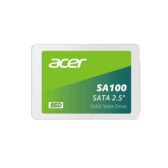 DISCO DE ESTADO SOLIDO ACER SA100 480GB SATA III 6.0 Gb/s LECTURA 560MB/s. ESCRITURA 500MB/s.