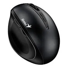 MOUSE GENIUS WIRELESS ERGO 8300 NEGRO/ VERTICAL / SILENCIO / 7 BOTONES /RF 2.4GHZ / PILA AA X 1