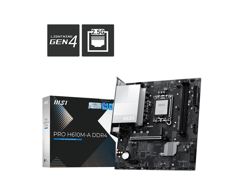 MOTHERBOARD MSI PRO-H610M-A DDR4 LGA 1700 HDMI/DISPLAY