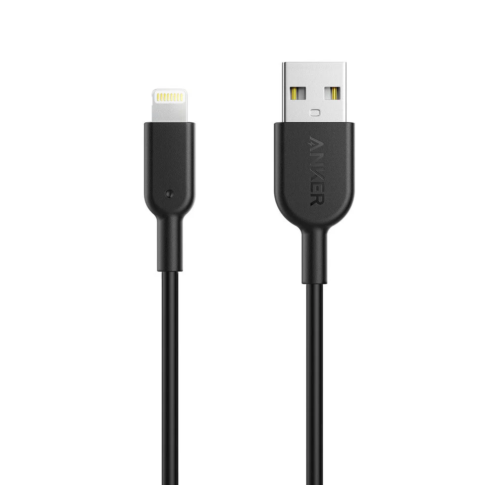 [A8432] CABLE ANKER POWERLINE II A8432 USB-A A LIGHNING 1M 3FT CARGA RÁPIDA NEGRO