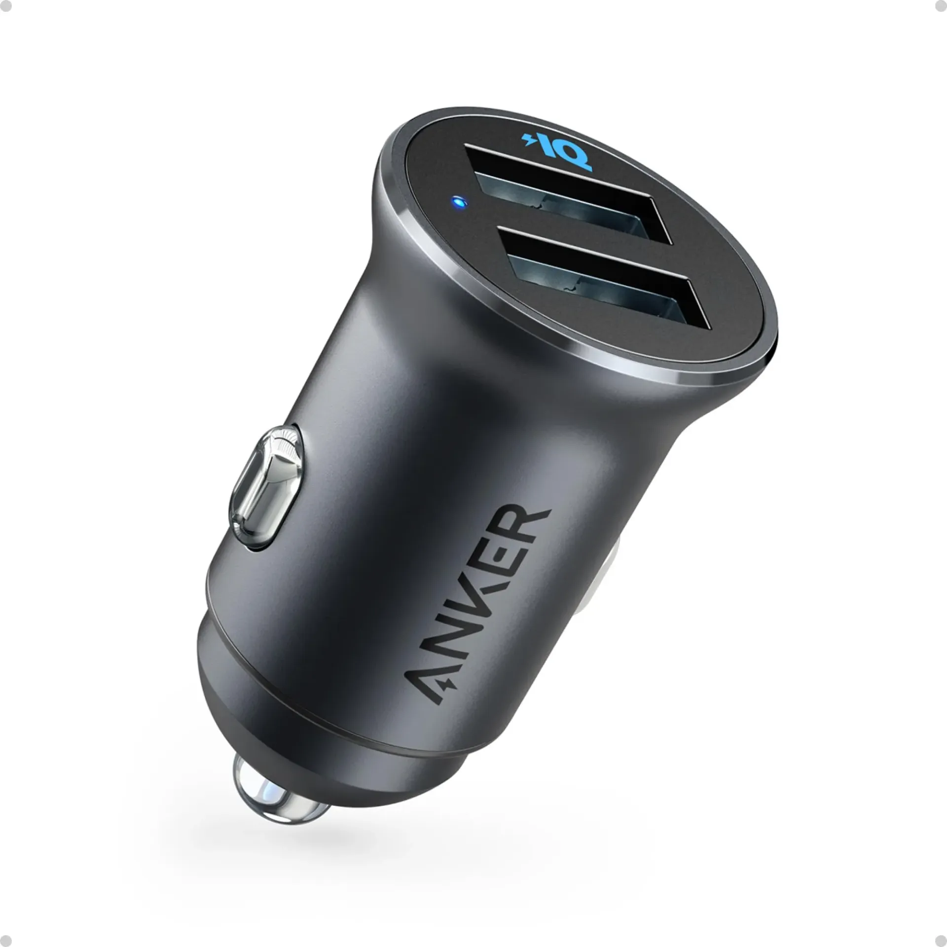 CARGADOR PARA CARRO ANKER POWERDRIVE 2 ALLOY A2727 DUAL USB-A 24W