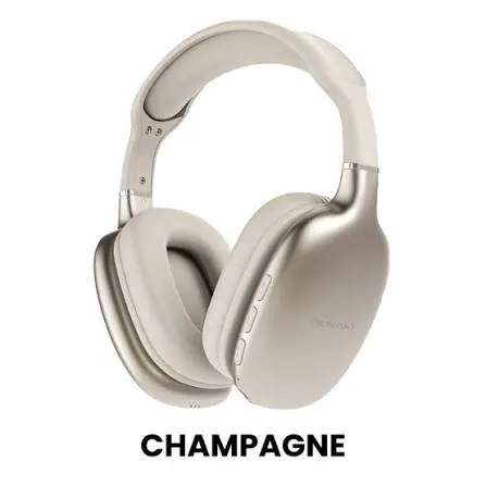 [AIRPHONE-6] AUDIFONOS SONIGEAR AIRPHONE 6 CHAMPGNE CONECTIVIDAD BLUETOOTH 5.0 A 5.4 CONTROLADORES DINAMICON DE 40MM MICROFONO INTEGRADO, TIENPO DE CARGA DE 2 A 2.5 HORAS Y UNA BATERIA DE 200MAH