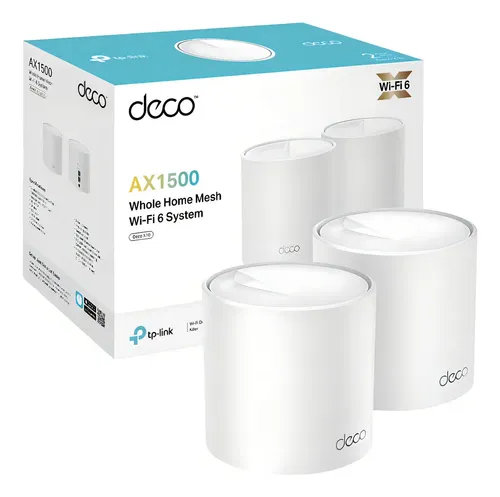 SISTEMA WIFI MESH WIFI 6 TP-LINK AX1500 MBPS KIT DE 2 ROUTER DECO-X10