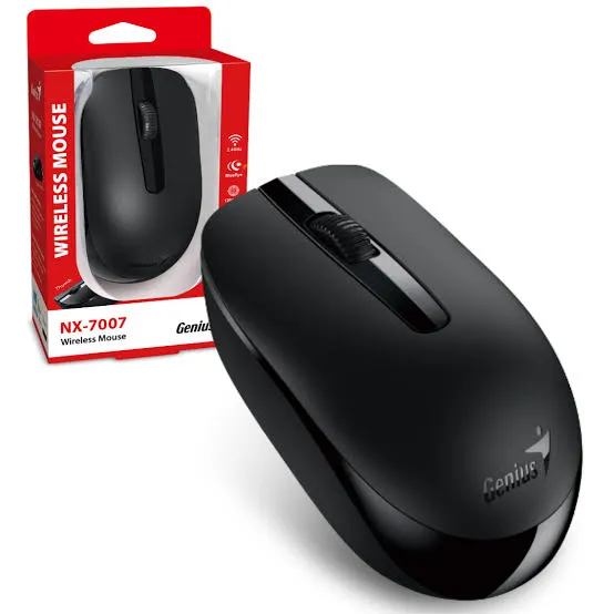 [NX-7007] MOUSE GENIUS NX-7007 NEGRO BLUEEYE WIRELESS 2.4GHZ  PILA AA  WINDOWS Y MAC