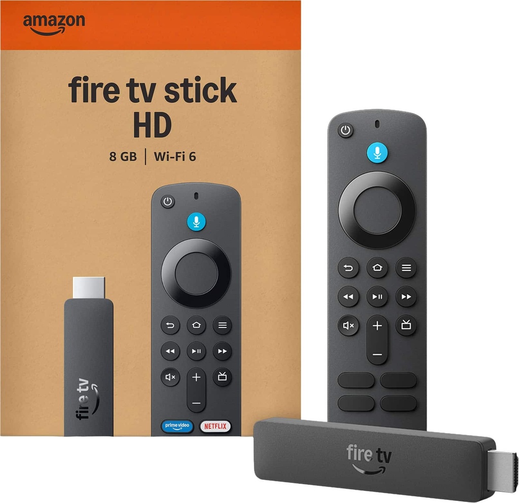FIRE TV STICK HD AMAZON 8GB WIFI 6 2025 CON ALEXA VOICE Y CONTROL TV